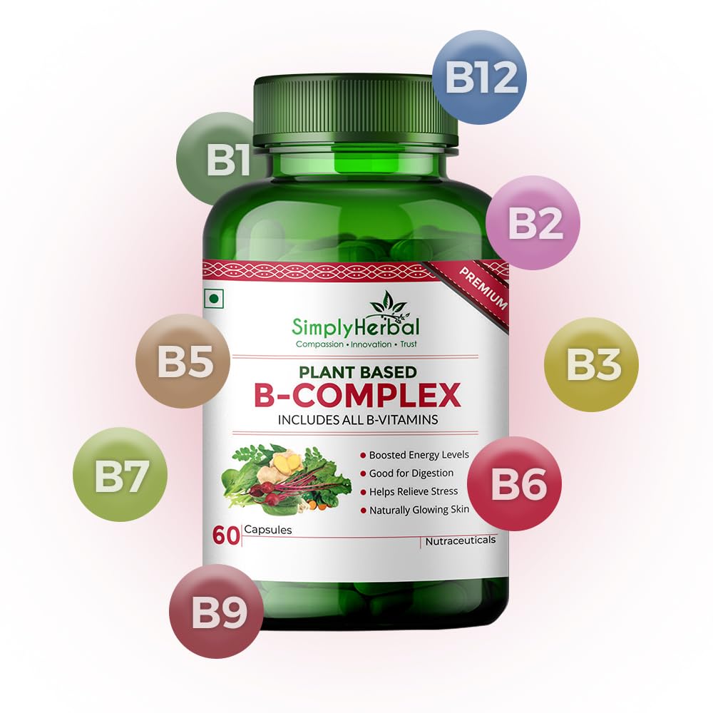 Simply Herbal Plant Based Vitamin B Complex - 60 tabs